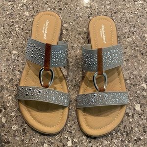 Cloudwalkers Silver Embellished Sandal, 9W